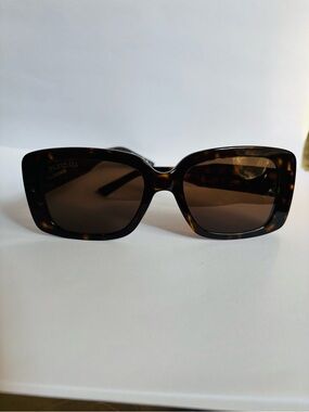 Balenciaga Tortoiseshell Frame Sunglasses with Brown Lenses